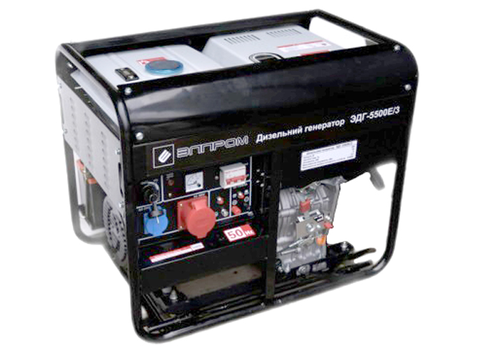 Дизельный генератор Елпром ЭДГ-5500Е/3 (5,5 кВт, 380В) Дизельный генератор Елпром ЭДГ-5500Е/3 (5,5 кВт, 380В)