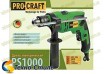 Дрель ударная PROCRAFT PS-1000